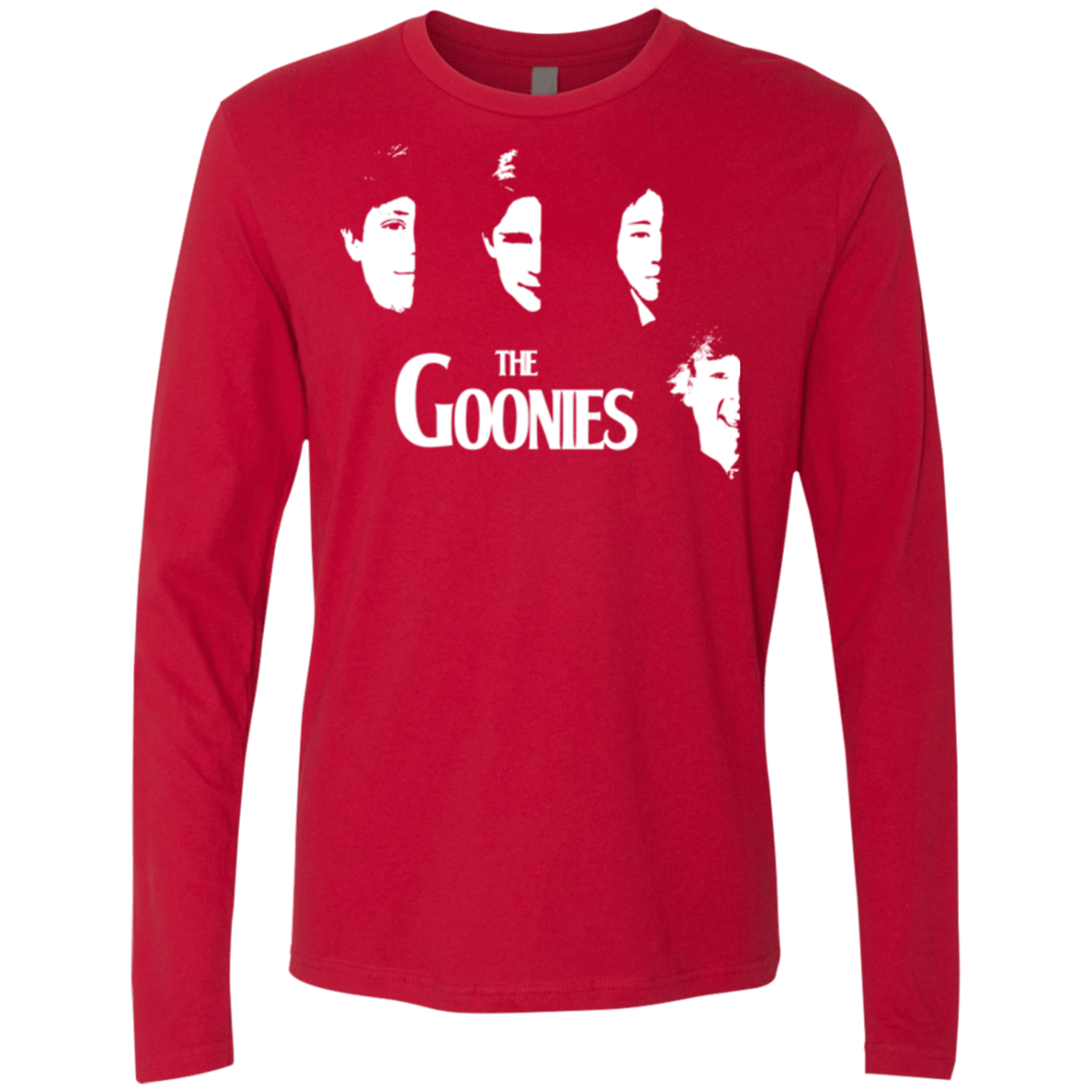 T-Shirts Red / Small The Goonies Men's Premium Long Sleeve