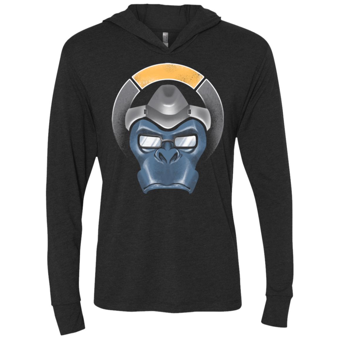 T-Shirts Vintage Black / X-Small The Gorilla Triblend Long Sleeve Hoodie Tee