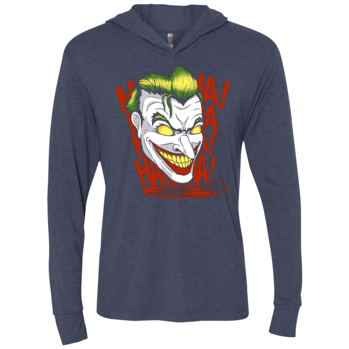 T-Shirts Vintage Navy / X-Small The Great Joke Triblend Long Sleeve Hoodie Tee