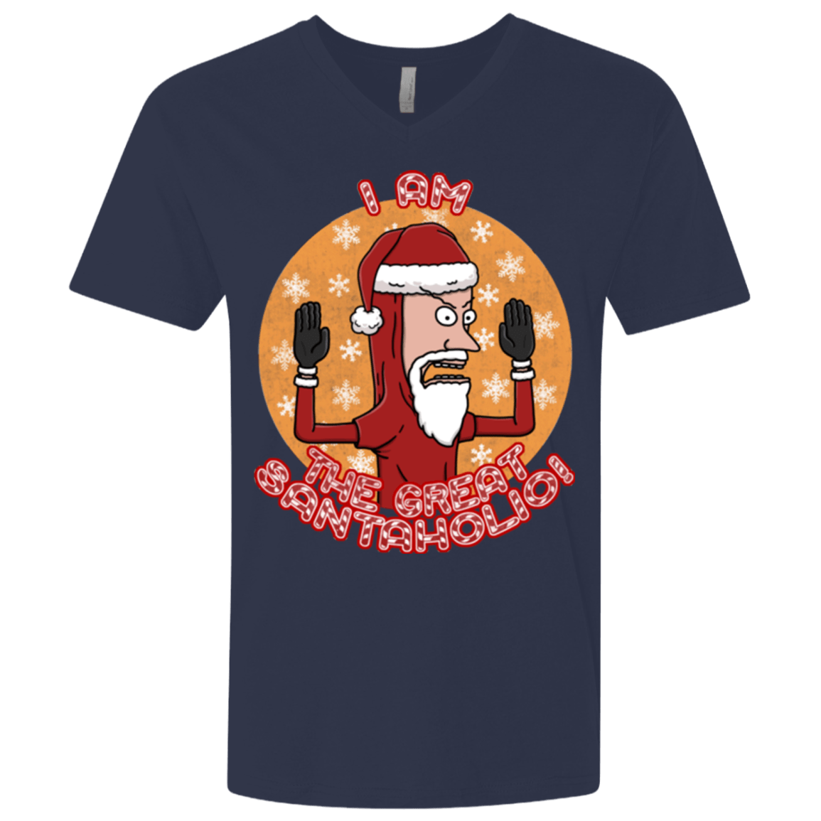 The Great Santaholio Men's Premium V-Neck