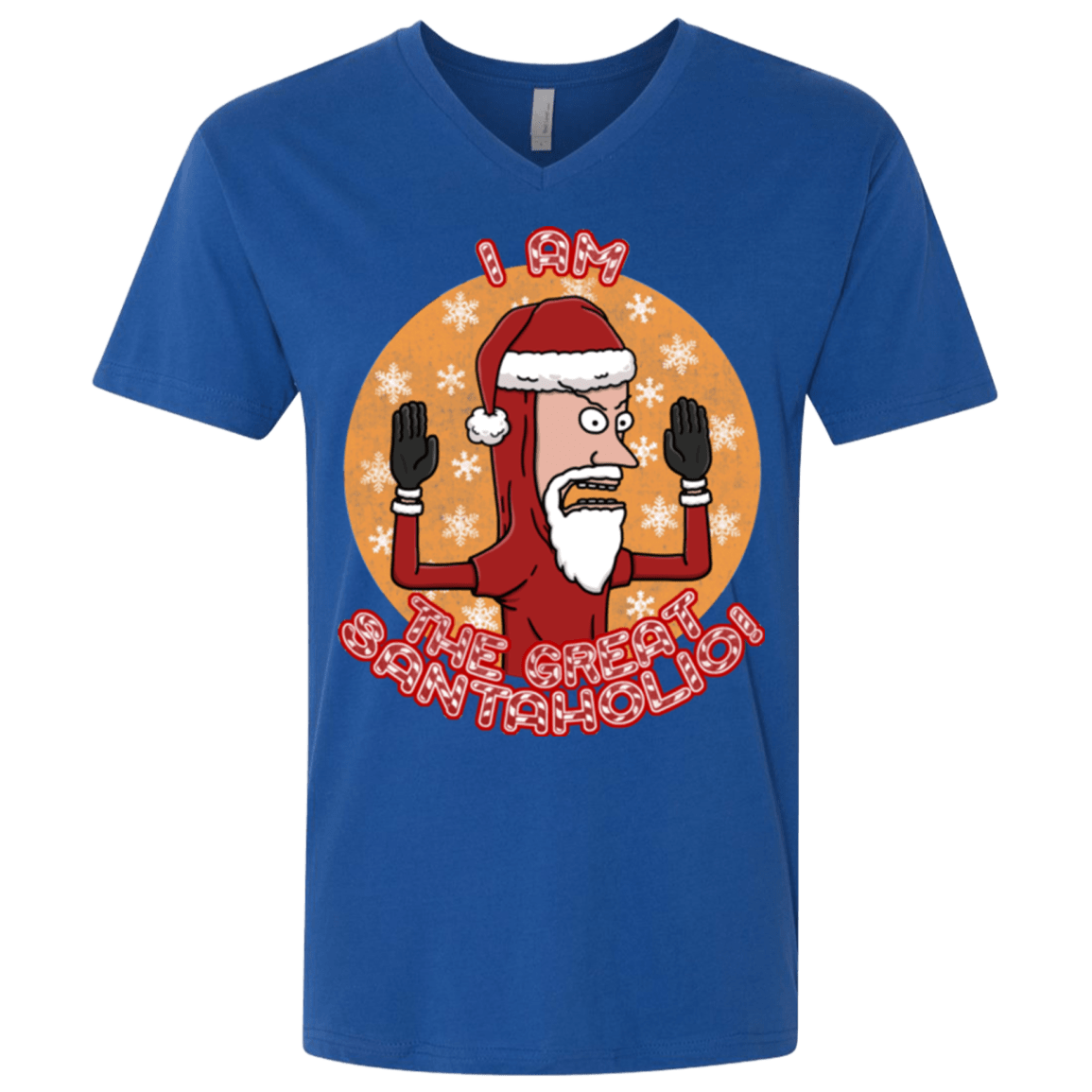 The Great Santaholio Men's Premium V-Neck