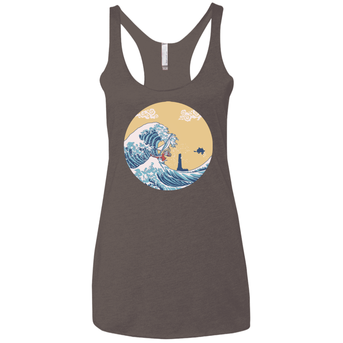 T-Shirts Macchiato / X-Small The Great Sea Women's Triblend Racerback Tank