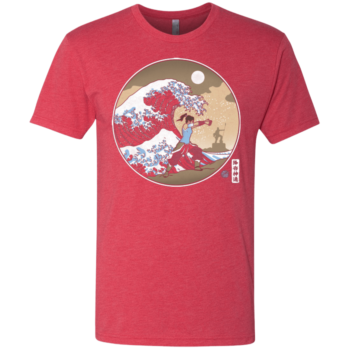 T-Shirts Vintage Red / Small The Great Wave of Republic City Men's Triblend T-Shirt