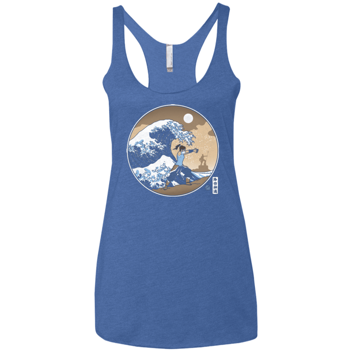 T-Shirts Vintage Royal / X-Small The Great Wave of Republic City Women's Triblend Racerback Tank