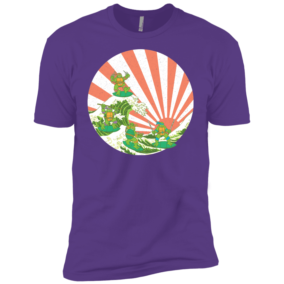 T-Shirts Purple Rush / YXS The Great Wave Off Cowabunga Boys Premium T-Shirt