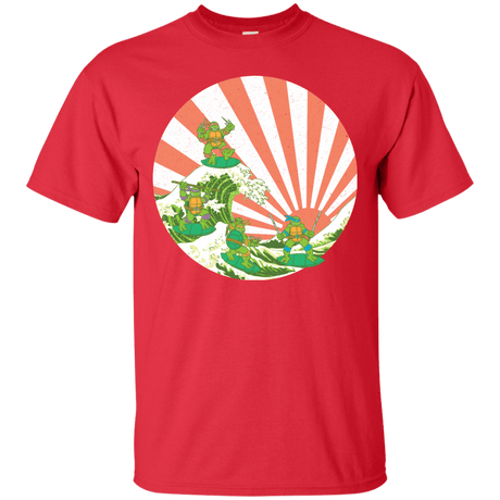 T-Shirts Red / S The Great Wave Off Cowabunga T-Shirt