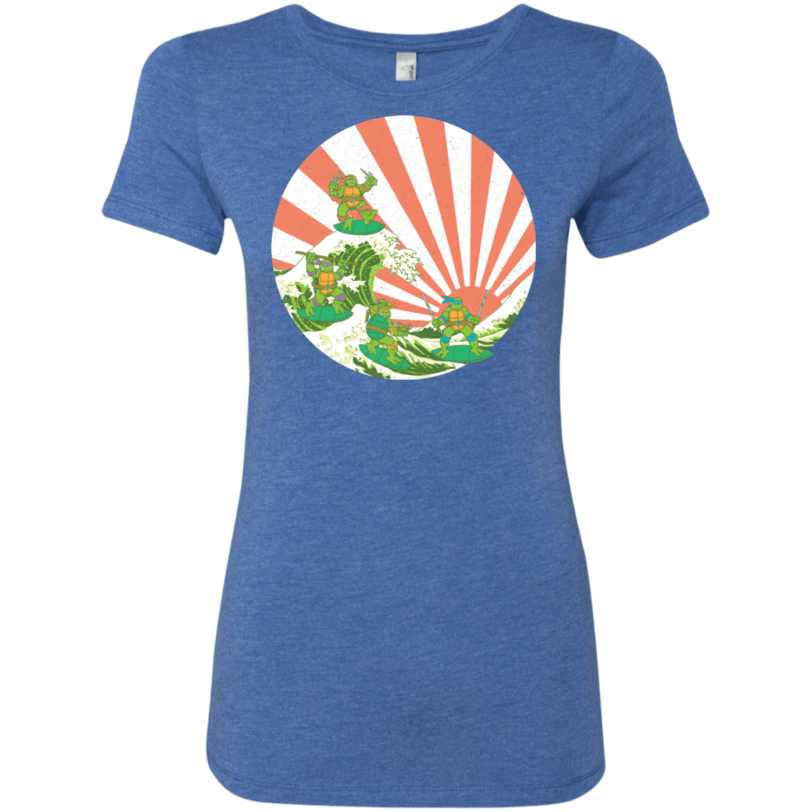 T-Shirts Vintage Royal / S The Great Wave Off Cowabunga Women's Triblend T-Shirt