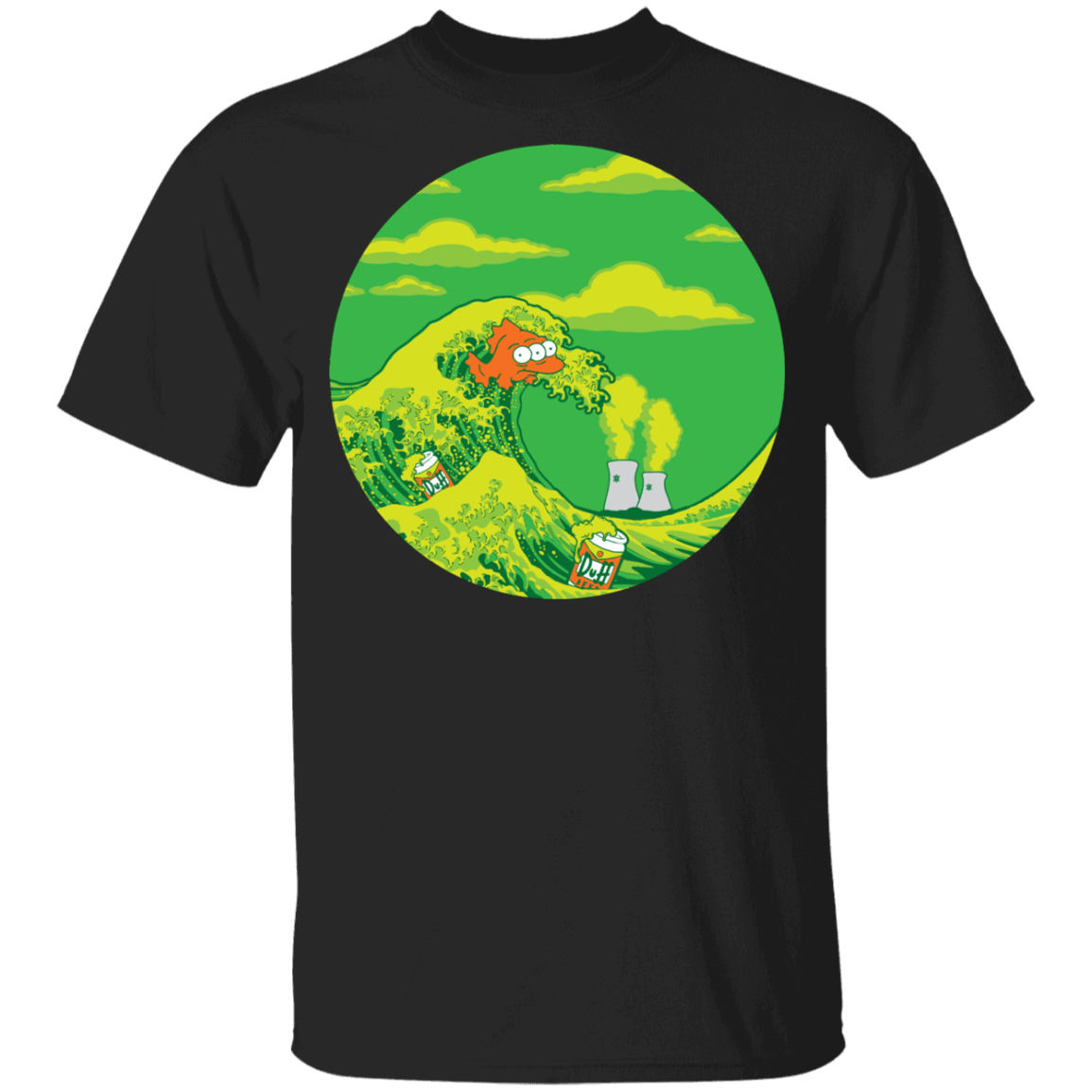 T-Shirts Black / YXS The Great Wave Off Springfield Youth T-Shirt