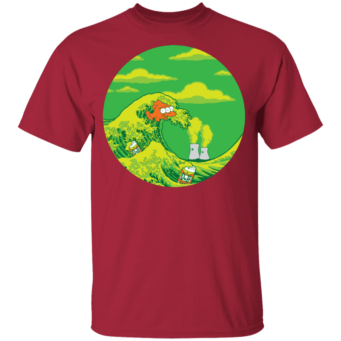 T-Shirts Cardinal / YXS The Great Wave Off Springfield Youth T-Shirt