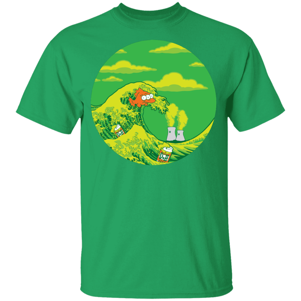 T-Shirts Irish Green / YXS The Great Wave Off Springfield Youth T-Shirt