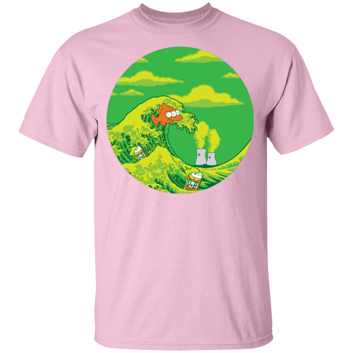 T-Shirts Light Pink / YXS The Great Wave Off Springfield Youth T-Shirt