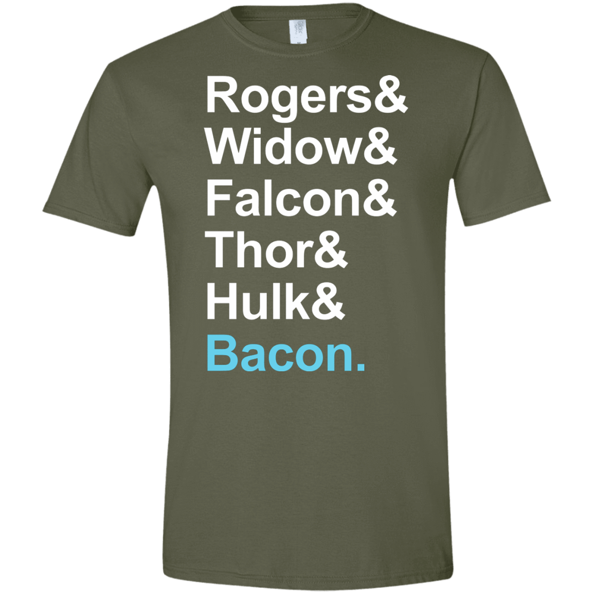 T-Shirts Military Green / S The Greatest Avenger Men's Semi-Fitted Softstyle