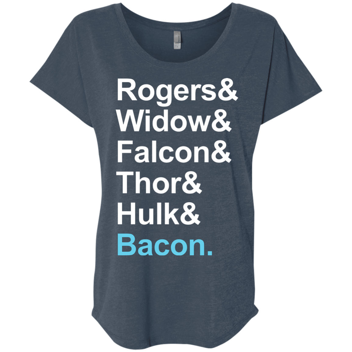 T-Shirts Indigo / X-Small The Greatest Avenger Triblend Dolman Sleeve