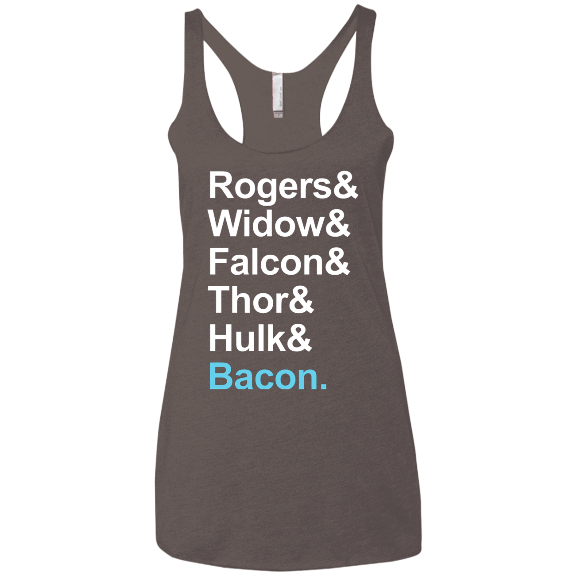 T-Shirts Macchiato / X-Small The Greatest Avenger Women's Triblend Racerback Tank