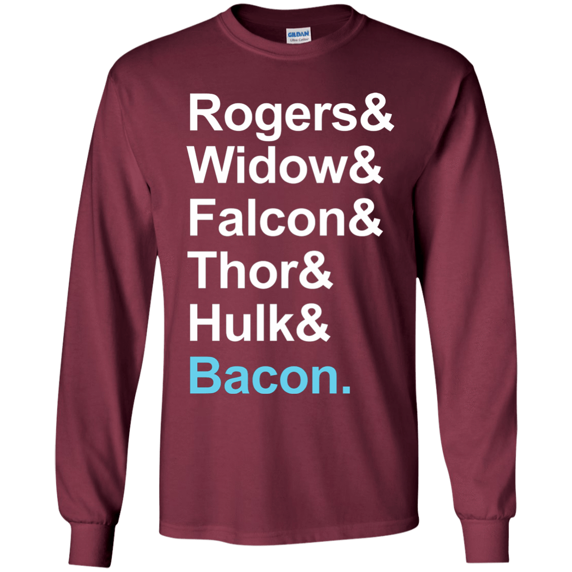 T-Shirts Maroon / YS The Greatest Avenger Youth Long Sleeve T-Shirt
