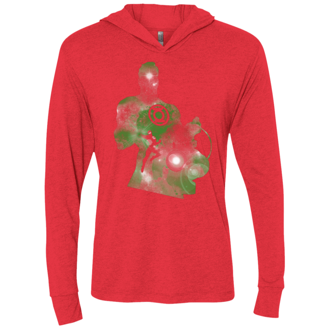 T-Shirts Vintage Red / X-Small The Green Knight Triblend Long Sleeve Hoodie Tee