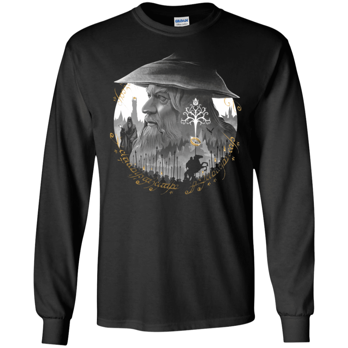T-Shirts Black / S The Grey Wizard Men's Long Sleeve T-Shirt