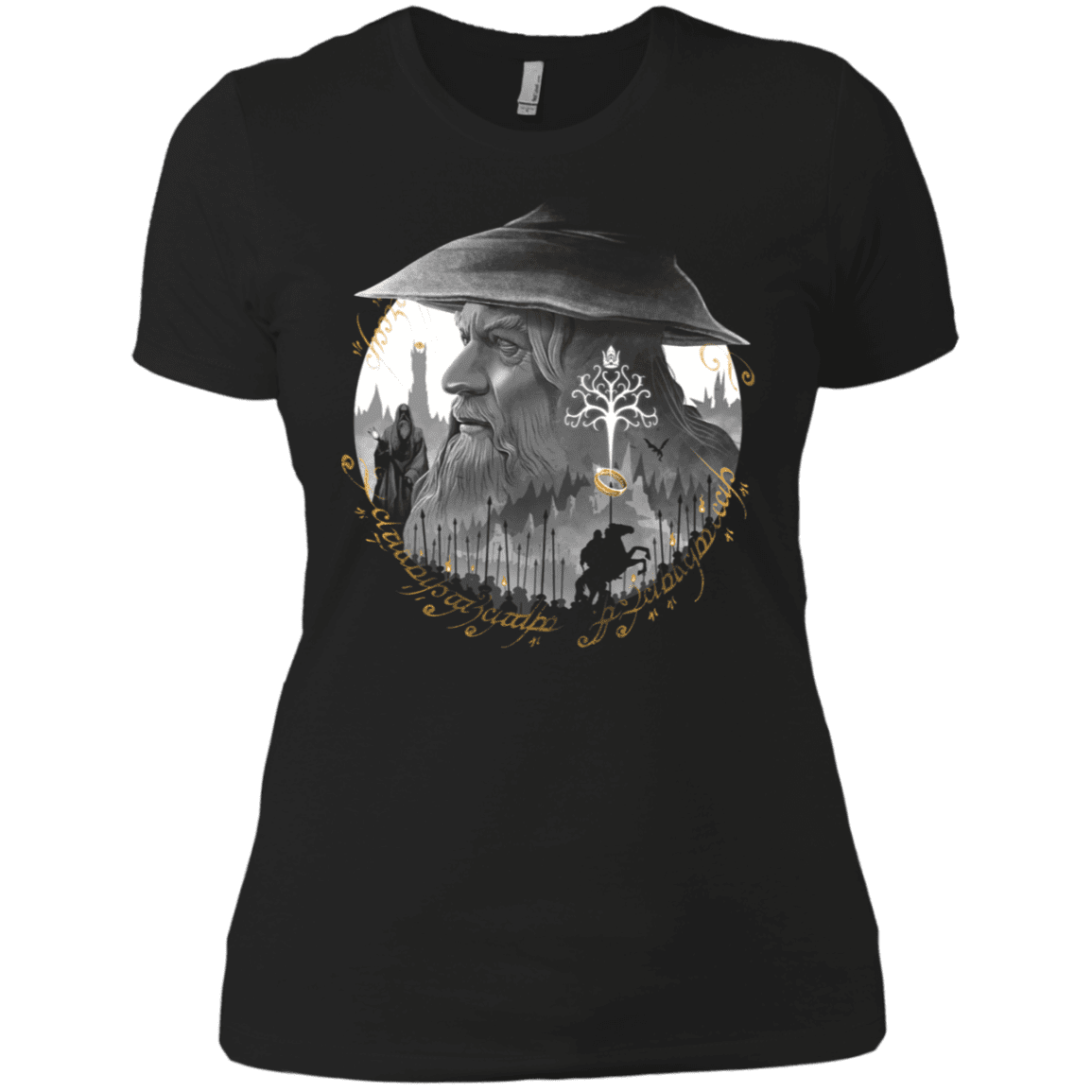T-Shirts Black / X-Small The Grey Wizard Women's Premium T-Shirt