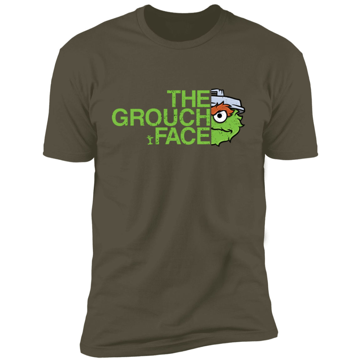 T-Shirts Military Green / S The Grouch Face Men's Premium T-Shirt