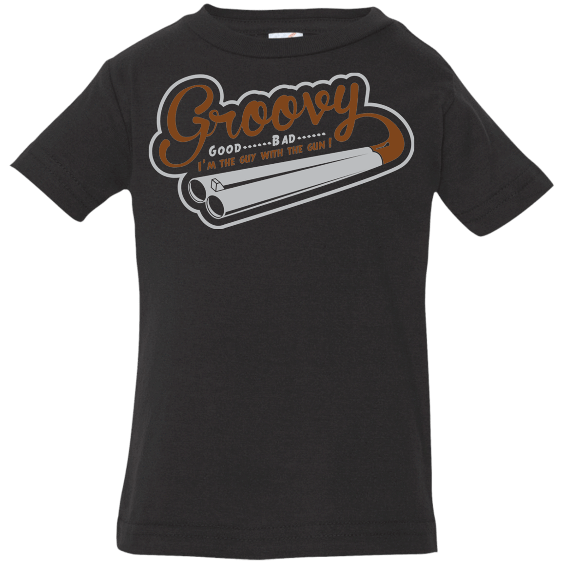 T-Shirts Black / 6 Months The Guy With The Gun Infant Premium T-Shirt