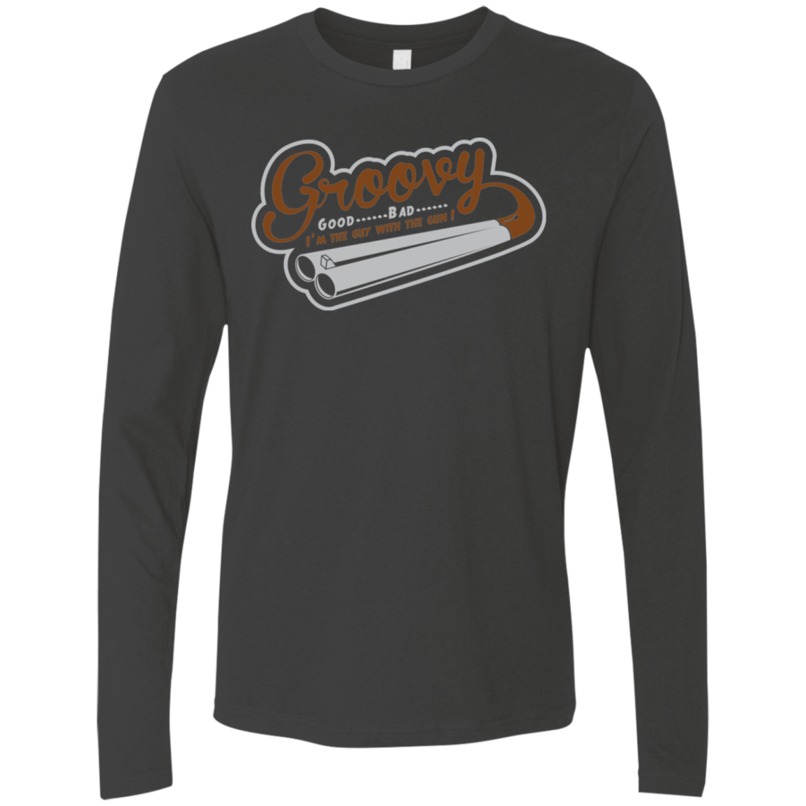 T-Shirts Heavy Metal / S The Guy With The Gun Men's Premium Long Sleeve