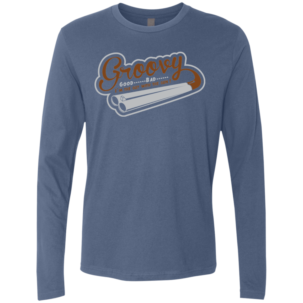 T-Shirts Indigo / S The Guy With The Gun Men's Premium Long Sleeve