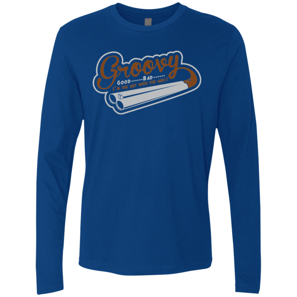 T-Shirts Royal / S The Guy With The Gun Men's Premium Long Sleeve