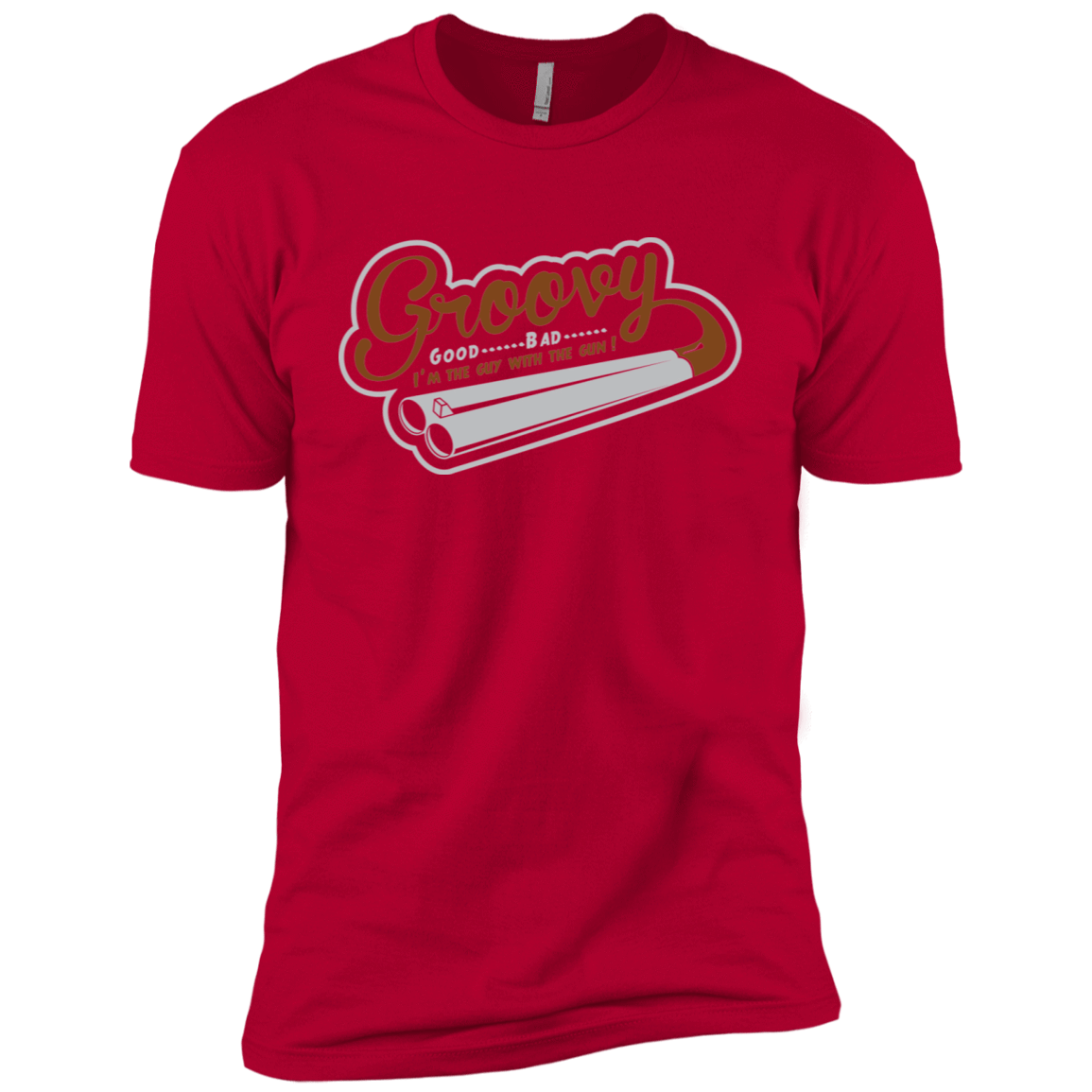 T-Shirts Red / X-Small The Guy With The Gun Men's Premium T-Shirt