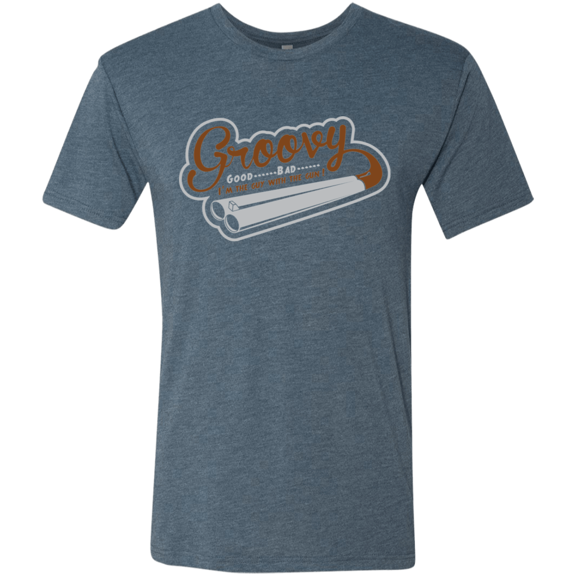 T-Shirts Indigo / S The Guy With The Gun Men's Triblend T-Shirt