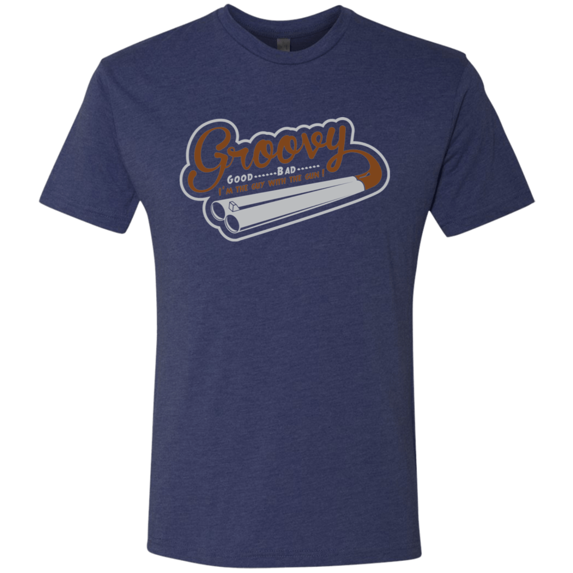 T-Shirts Vintage Navy / S The Guy With The Gun Men's Triblend T-Shirt