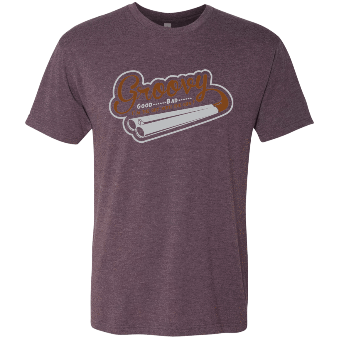 T-Shirts Vintage Purple / S The Guy With The Gun Men's Triblend T-Shirt