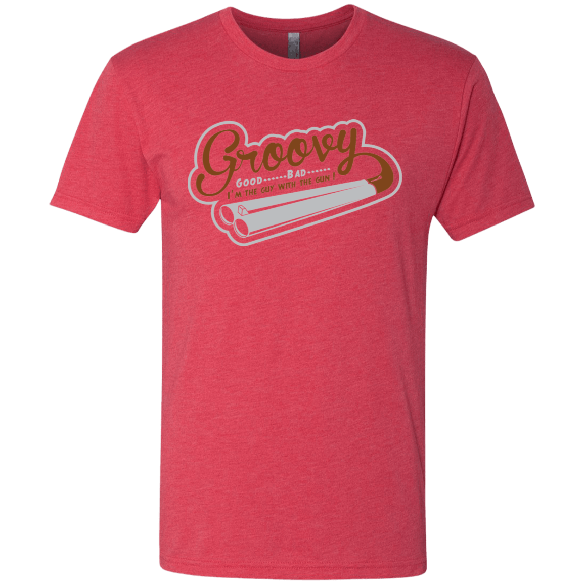 T-Shirts Vintage Red / S The Guy With The Gun Men's Triblend T-Shirt