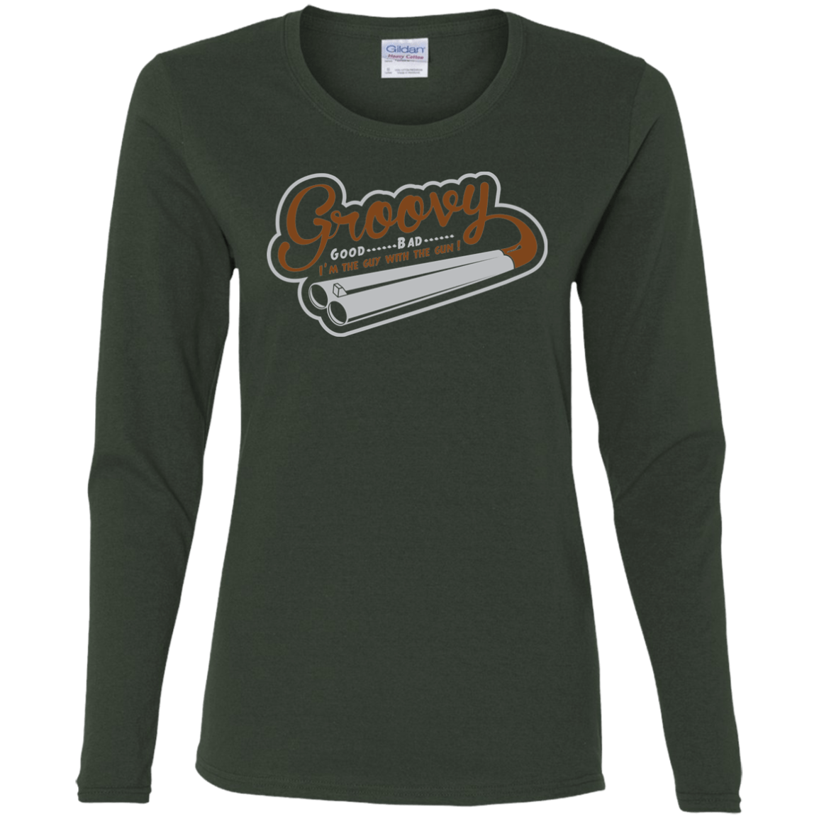 T-Shirts Forest / S The Guy With The Gun Women's Long Sleeve T-Shirt
