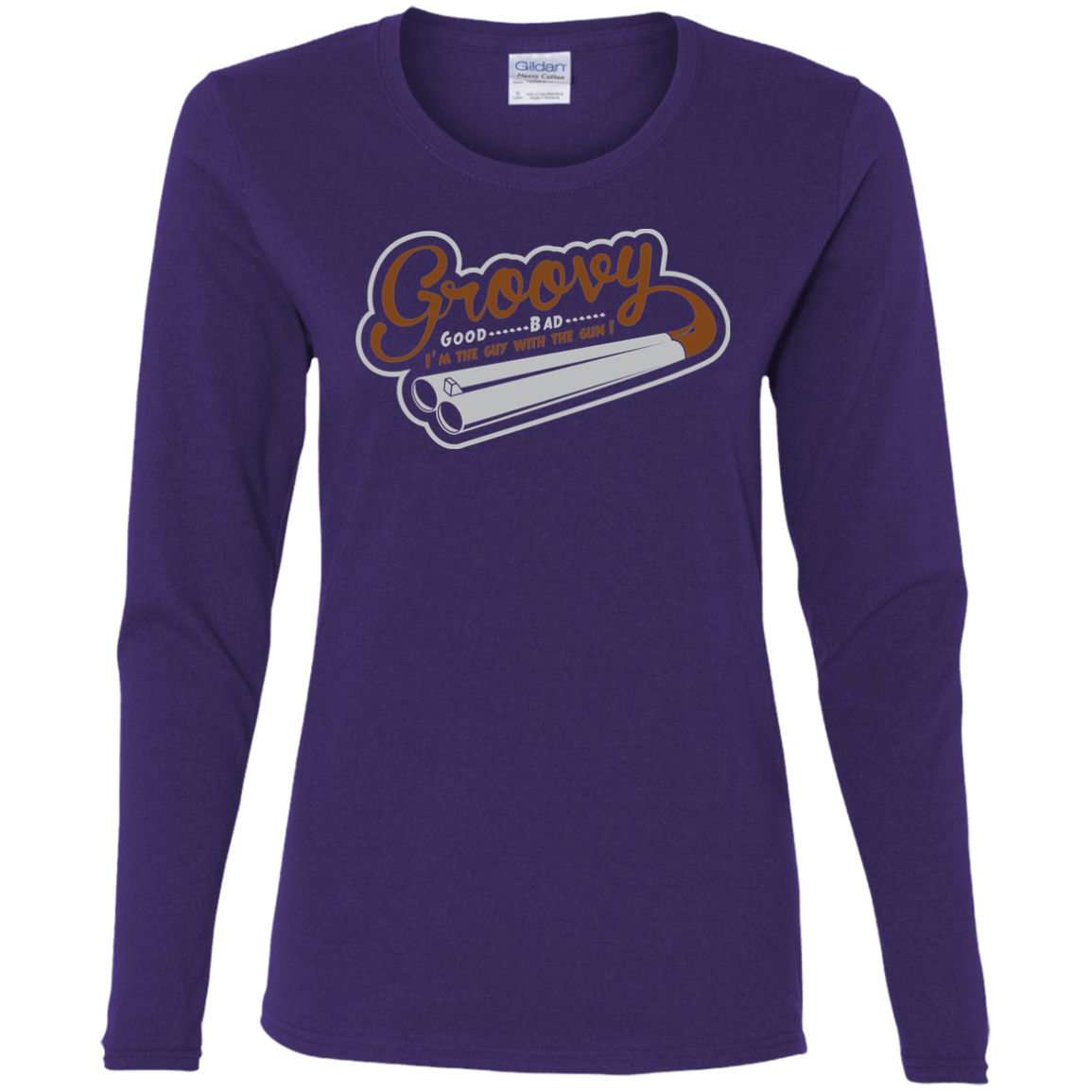 T-Shirts Purple / S The Guy With The Gun Women's Long Sleeve T-Shirt