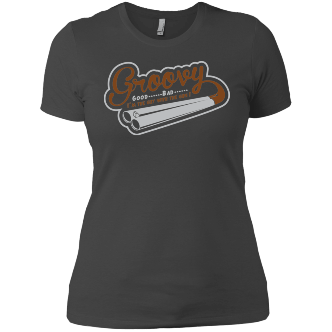 T-Shirts Heavy Metal / X-Small The Guy With The Gun Women's Premium T-Shirt