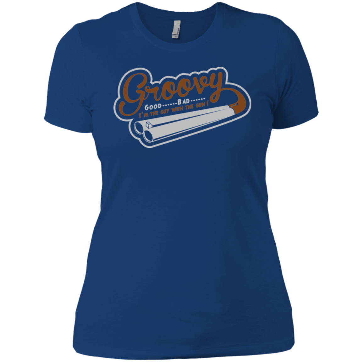 T-Shirts Royal / X-Small The Guy With The Gun Women's Premium T-Shirt