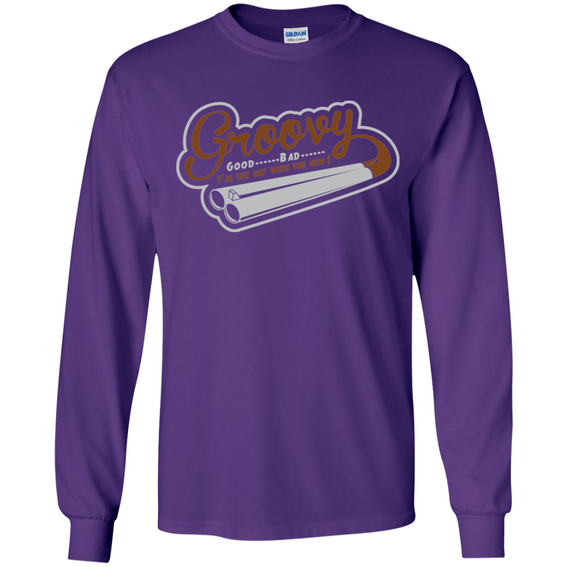 T-Shirts Purple / YS The Guy With The Gun Youth Long Sleeve T-Shirt
