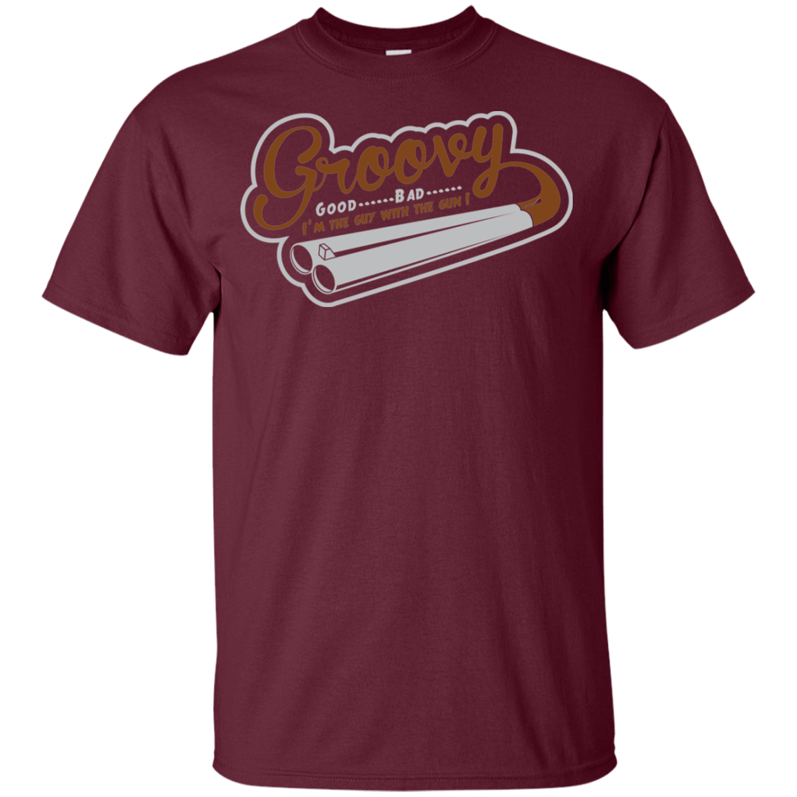 T-Shirts Maroon / YXS The Guy With The Gun Youth T-Shirt