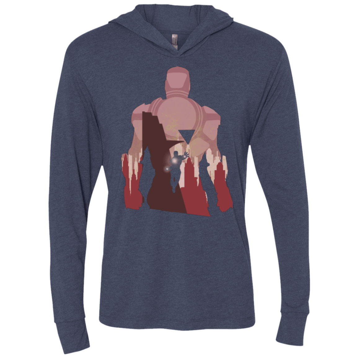 T-Shirts Vintage Navy / X-Small The Heronnaire Triblend Long Sleeve Hoodie Tee