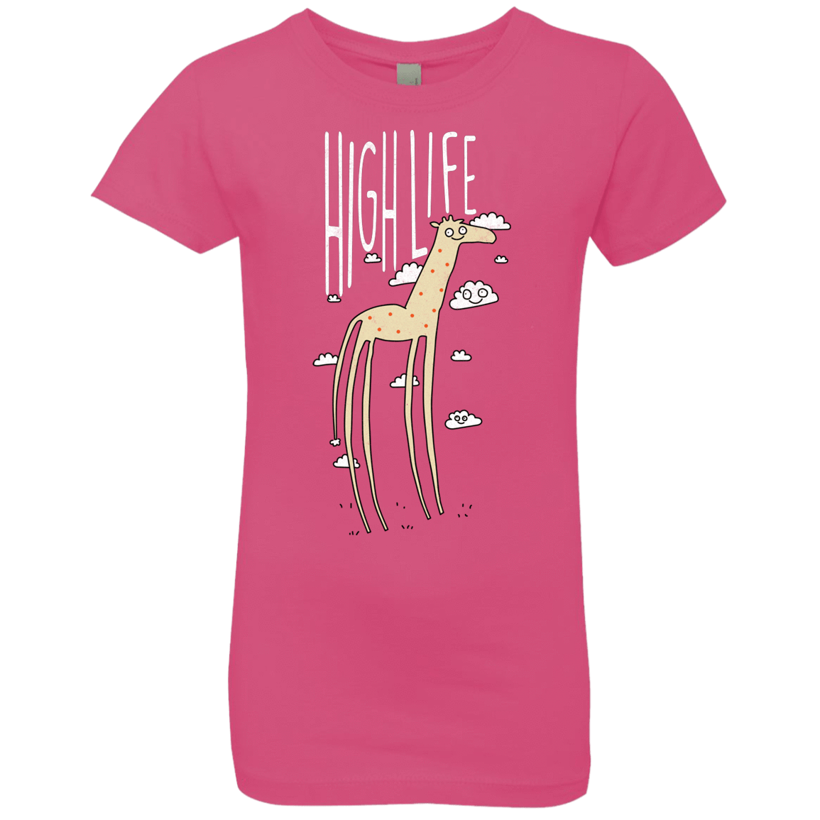 T-Shirts Hot Pink / YXS The High Life Girls Premium T-Shirt