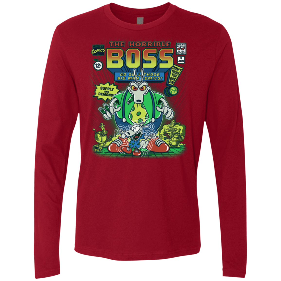 T-Shirts Cardinal / Small The Horrible Boss Men's Premium Long Sleeve