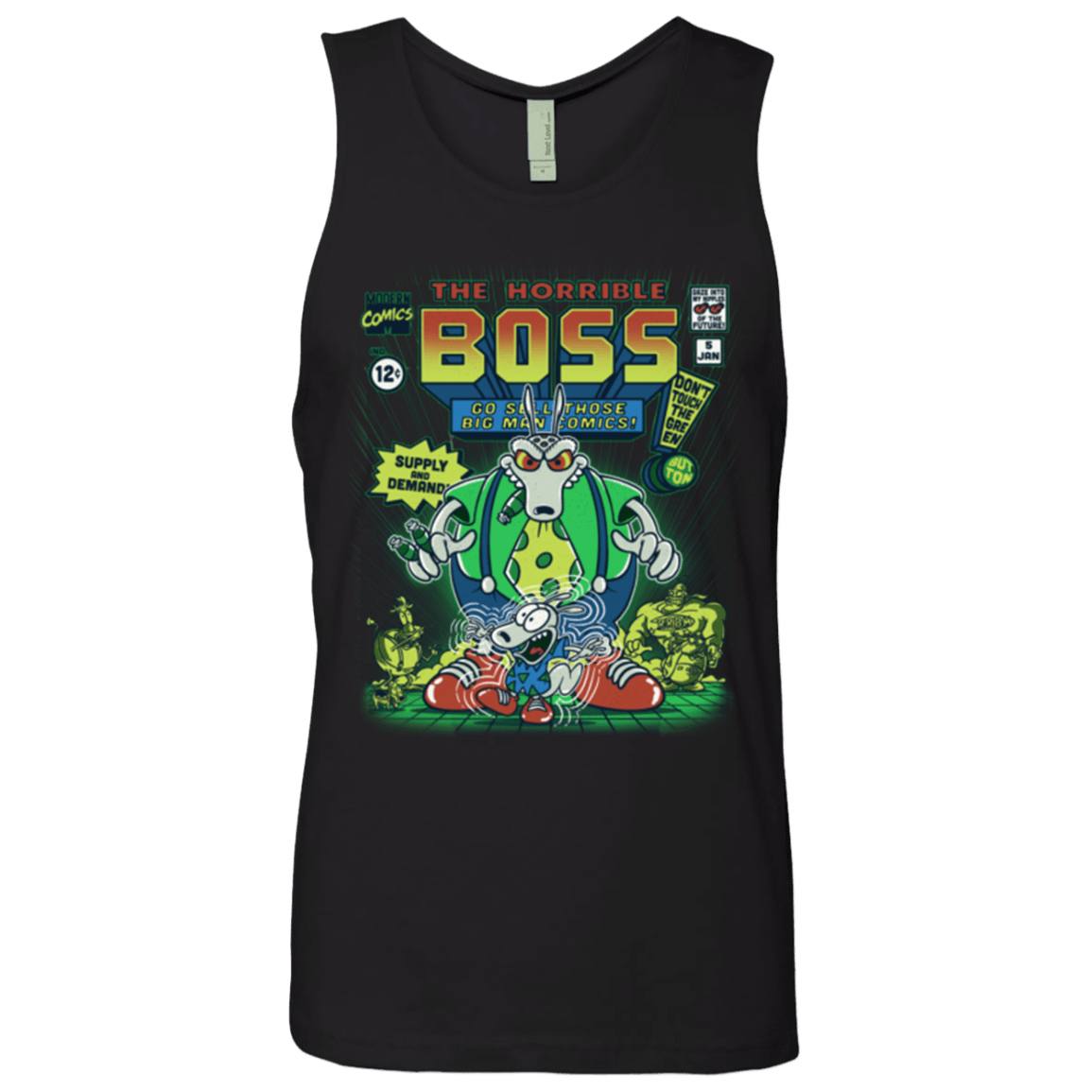 T-Shirts Black / Small The Horrible Boss Men's Premium Tank Top