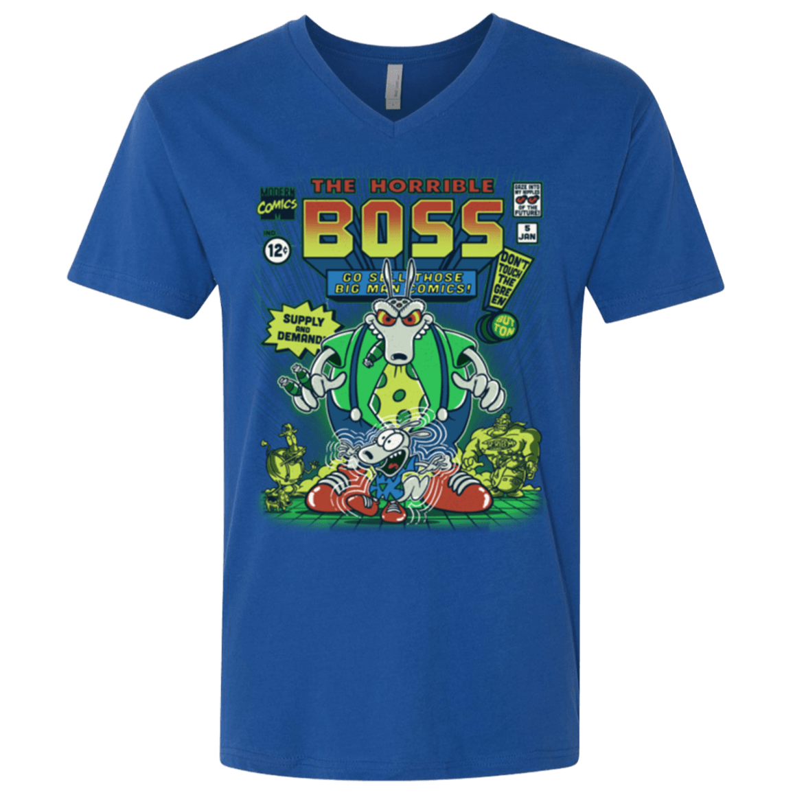 T-Shirts Royal / X-Small The Horrible Boss Men's Premium V-Neck