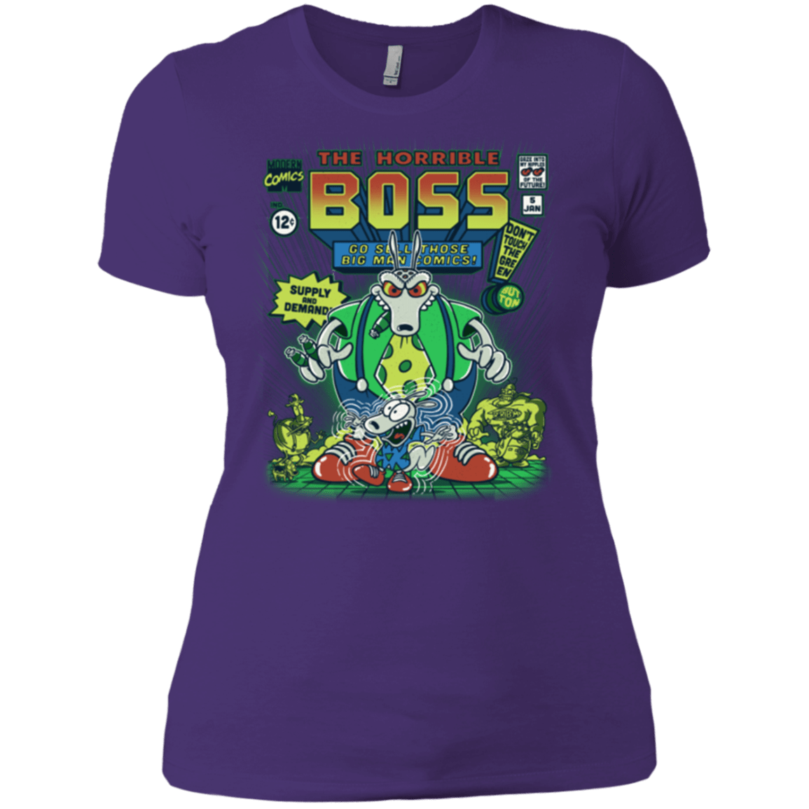 T-Shirts Purple / X-Small The Horrible Boss Women's Premium T-Shirt