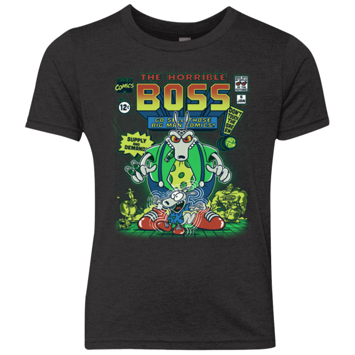 T-Shirts Vintage Black / YXS The Horrible Boss Youth Triblend T-Shirt