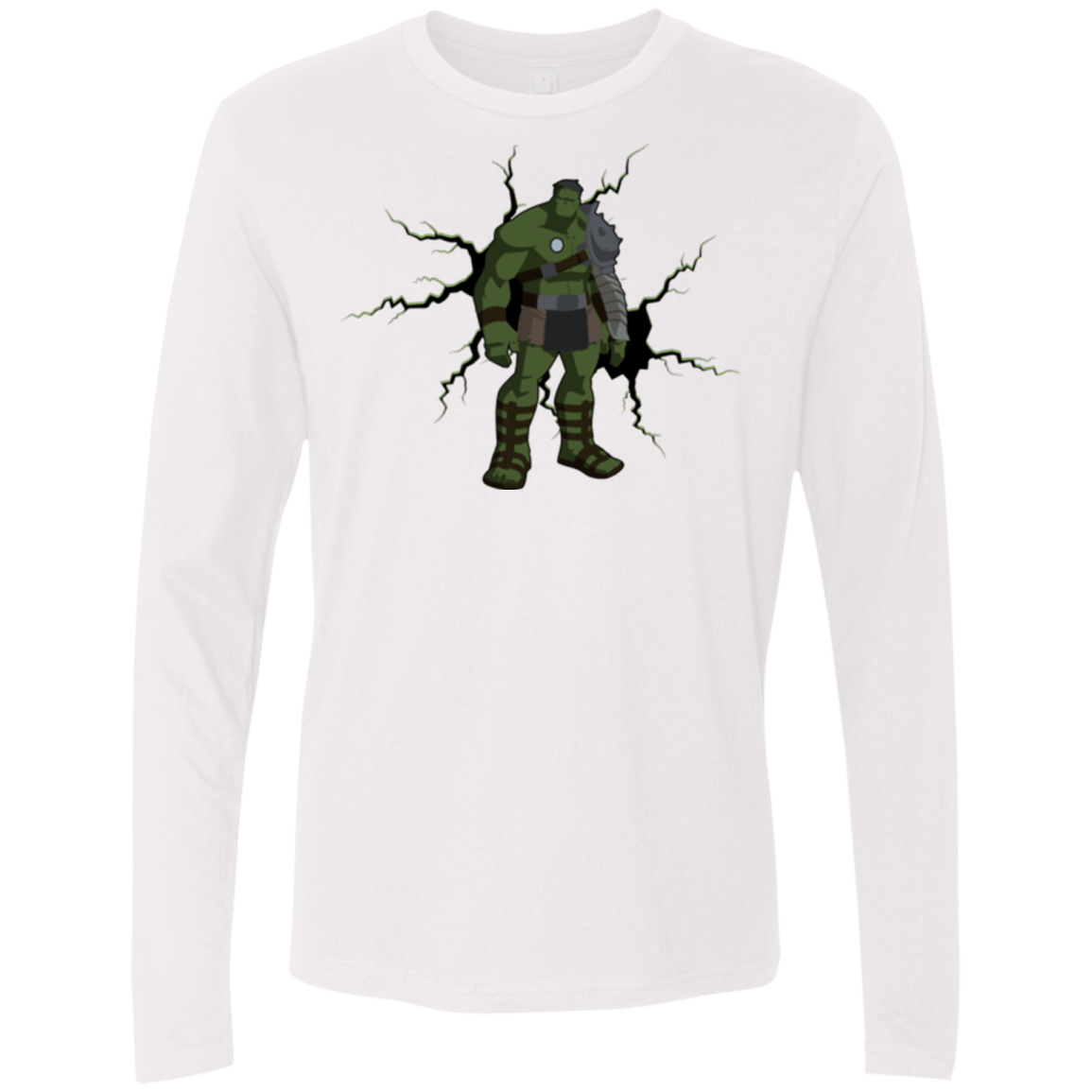 T-Shirts White / Small The Hulk Men's Premium Long Sleeve