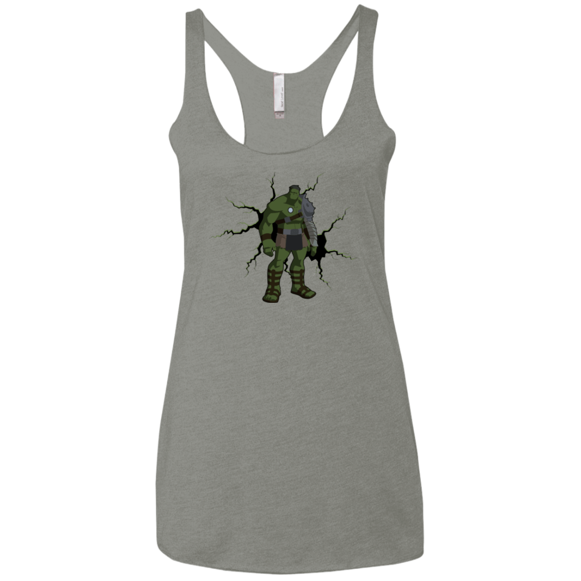 T-Shirts Venetian Grey / X-Small The Hulk Women's Triblend Racerback Tank