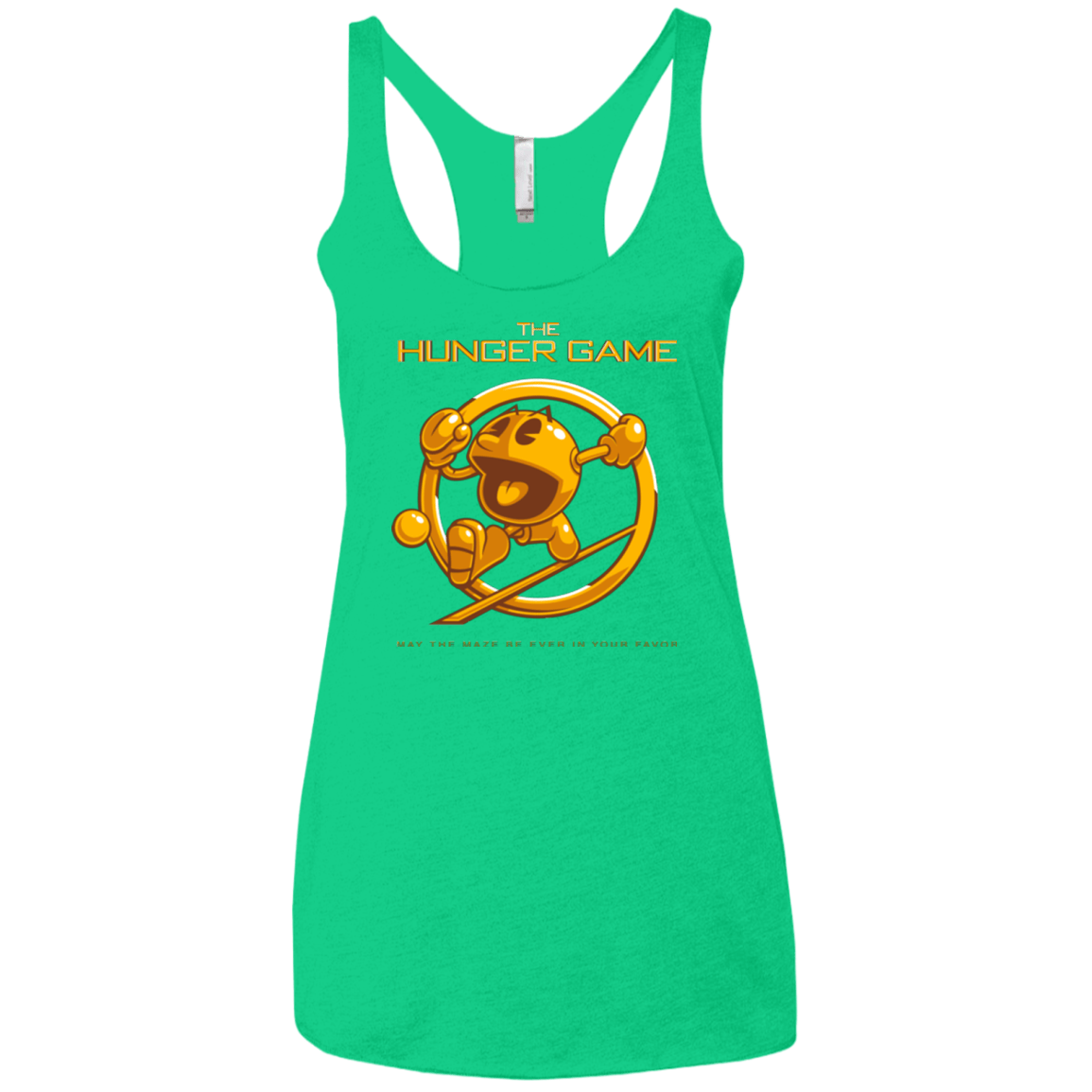 T-Shirts Envy / X-Small The Hunger Game Women's Triblend Racerback Tank