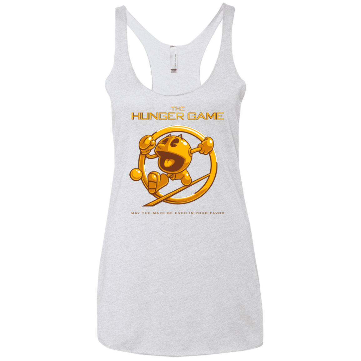T-Shirts Heather White / X-Small The Hunger Game Women's Triblend Racerback Tank