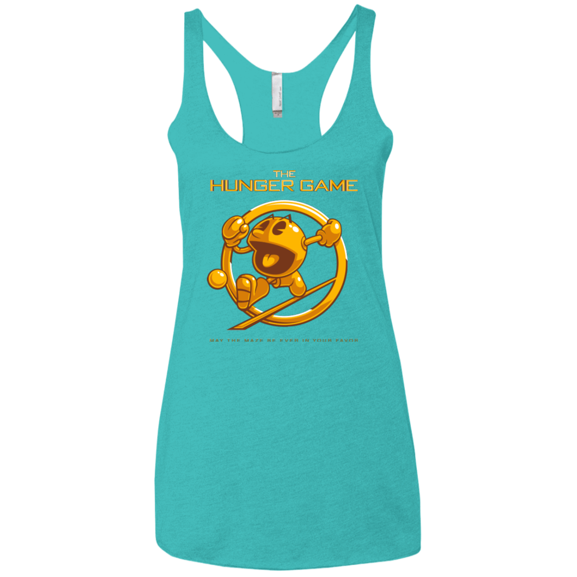 T-Shirts Tahiti Blue / X-Small The Hunger Game Women's Triblend Racerback Tank